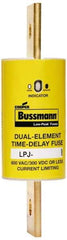 Cooper Bussmann - 300 VDC & 600 VAC, 500 Amp, Time Delay General Purpose Fuse - Bolt-on Mount, 203.2mm OAL, 100 at DC, 300 at AC (RMS) kA Rating, 2-19/32" Diam - Industrial Tool & Supply