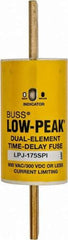Cooper Bussmann - 300 VDC, 600 VAC, 175 Amp, Time Delay General Purpose Fuse - Bolt-on Mount, 5-3/4" OAL, 100 at DC, 300 at AC (RMS) kA Rating, 1-7/64" Diam - Industrial Tool & Supply