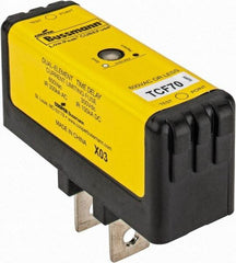Cooper Bussmann - 300 VDC, 600 VAC, 70 Amp, Time Delay General Purpose Fuse - Plug-in Mount, 76.45mm OAL, 100 at DC, 200 (CSA RMS), 300 (UL RMS) kA Rating - Industrial Tool & Supply