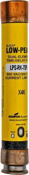 Cooper Bussmann - 300 VDC, 600 VAC, 7 Amp, Time Delay General Purpose Fuse - Fuse Holder Mount, 127mm OAL, 100 at DC, 300 at AC (RMS) kA Rating, 13/16" Diam - Industrial Tool & Supply