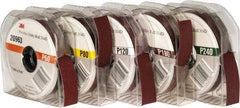 3M - 1" 5 Piece Roll Kit - 60, 80, 120, 180 & 240 Grit, & Medium, Fine & Very Fine Grades - Industrial Tool & Supply