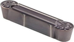 Kennametal - 250R GUP Grade KCU25, 6.35mm Cutting Width Carbide Grooving Insert - Neutral, 3.18mm Corner Radius, AlTiN Finish - Industrial Tool & Supply