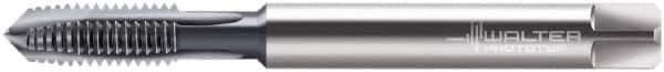 Walter-Prototyp - 1/4-20 UNC, 3 Flutes, Plug Chamfer, Bright Finish, Powdered Metal Spiral Point STI Tap - 2-23/32" OAL, 0.318" Shank Diam, 3/8" Square Length, 0.238" Square Size, 3B Class of Fit, Series A222079 - Exact Industrial Supply