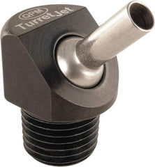 QPM Products - 5/16" Hose Inside Diam, Coolant Hose Nozzle - NPT, for Use with CNC Lathes - Industrial Tool & Supply