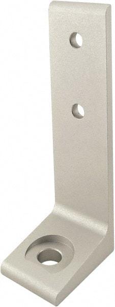 80/20 Inc. - 56mm Wide, Open Shelving Accessory/Component - Aluminum, Clear Anodized Finish, 40mm Long, Use with 40-4040 & Bolt Kit 75-3422 - Industrial Tool & Supply
