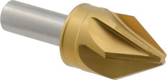 M.A. Ford - 1" Head Diam, 1/2" Shank Diam, 6 Flute 60° High Speed Steel Countersink - Industrial Tool & Supply