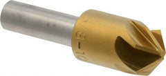 M.A. Ford - 5/8" Head Diam, 3/8" Shank Diam, 6 Flute 100° High Speed Steel Countersink - Industrial Tool & Supply