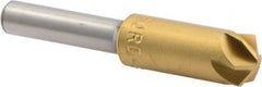 M.A. Ford - 3/8" Head Diam, 1/4" Shank Diam, 6 Flute 120° High Speed Steel Countersink - Industrial Tool & Supply