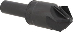 M.A. Ford - 7/8" Head Diam, 1/2" Shank Diam, 6 Flute 100° High Speed Steel Countersink - Industrial Tool & Supply