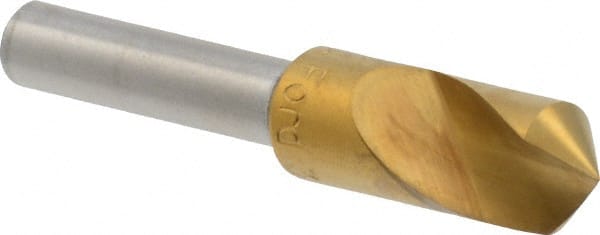M.A. Ford - 3/8" Head Diam, 1/4" Shank Diam, 1 Flute 100° High Speed Steel Countersink - Industrial Tool & Supply