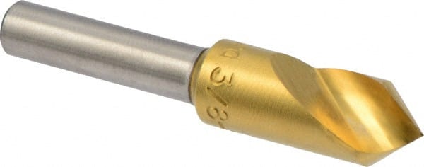 M.A. Ford - 3/8" Head Diam, 1/4" Shank Diam, 1 Flute 82° High Speed Steel Countersink - Industrial Tool & Supply