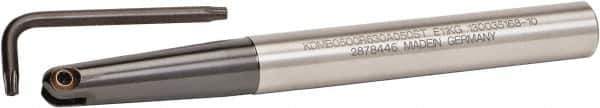Kennametal - 1/2" Cut Diam, 5/8" Shank Diam, 6.3" OAL, Indexable Ball Nose End Mill - Industrial Tool & Supply