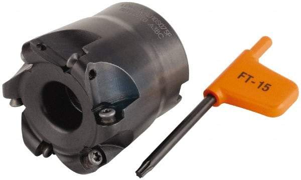 Kennametal - 50.8mm Cut Diam, 5mm Max Depth, 3/4" Arbor Hole, 7 Inserts, RD.. 1003... Insert Style, Indexable Copy Face Mill - KDM200 Cutter Style, 50.04mm High, Series KDM - Industrial Tool & Supply