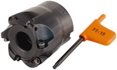 Kennametal - 50.8mm Cut Diam, 5mm Max Depth, 3/4" Arbor Hole, 7 Inserts, RD.. 1003... Insert Style, Indexable Copy Face Mill - KDM200 Cutter Style, 50.04mm High, Series KDM - Industrial Tool & Supply