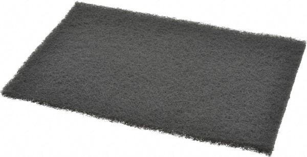 3M - Ultra Fine Grade, Silicon Carbide Hand Pad - Gray, 6" Wide x 9" Long, Nonwoven - Industrial Tool & Supply