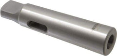 Accupro - MT1 Inside Morse Taper, MT3 Outside Morse Taper, Standard Reducing Sleeve - Soft with Hardened Tang, 1/4" Projection, 4" OAL - Exact Industrial Supply