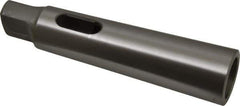 Accupro - MT3 Inside Morse Taper, MT4 Outside Morse Taper, Standard Reducing Sleeve - Hardened & Ground Throughout, 3/4" Projection, 5-1/2" OAL - Exact Industrial Supply