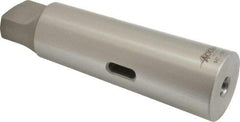 Accupro - MT1 Inside Morse Taper, MT5 Outside Morse Taper, Standard Reducing Sleeve - Hardened & Ground Throughout, 1/4" Projection, 6-1/8" OAL - Exact Industrial Supply