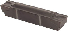 Kennametal - 0600G GMP Grade KCU10, 6mm Cutting Width Carbide Grooving Insert - 4.83mm Max Depth of Cut, Neutral, 0.41mm Corner Radius, AlTiN Finish - Industrial Tool & Supply