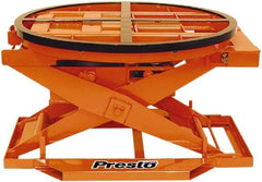 Presto Lifts - 4,000 Lb Capacity Pallet Positioner - 43-5/8" Diam - Industrial Tool & Supply