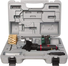 PRO-SOURCE - 4" Wheel Diam, 3,500 RPM, Pneumatic Angle & Disc Grinder - M6x1 Spindle, 3.9 CFM, Rear Exhaust - Industrial Tool & Supply