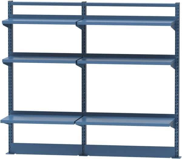 Lista - Steel Workbench & Workstation Riser Combination - 48" High, Use with 60" Long Workbenches - Industrial Tool & Supply