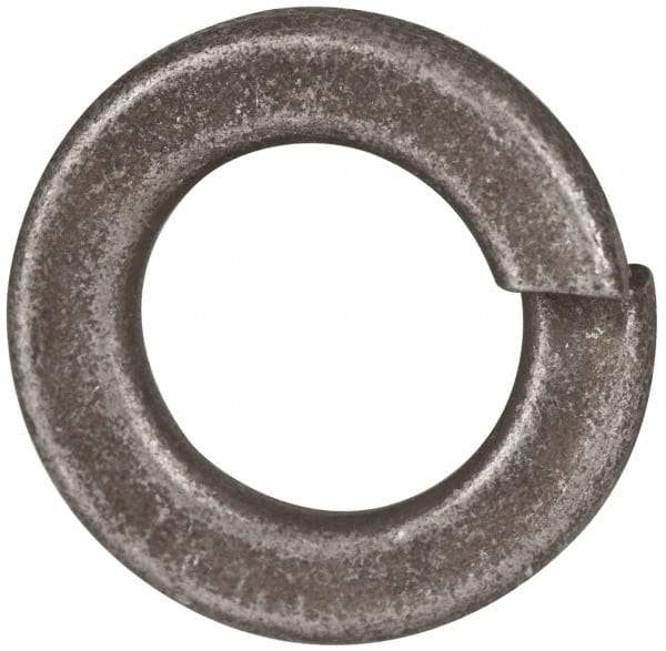 Value Collection - 1/2", 0.502" ID, 1/8" Thick Split Lock Washer - Grade 2 Spring Steel, Zinc Yellow Dichromate Finish, 0.502" Min ID, 0.512" Max ID, 0.869" Max OD - Industrial Tool & Supply