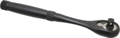 Proto - 3/8" Drive Pear Head Standard Ratchet - Black Oxide Finish, 8-1/2" OAL, 45 Gear Teeth, Standard Knurled Handle, Standard Head - Industrial Tool & Supply