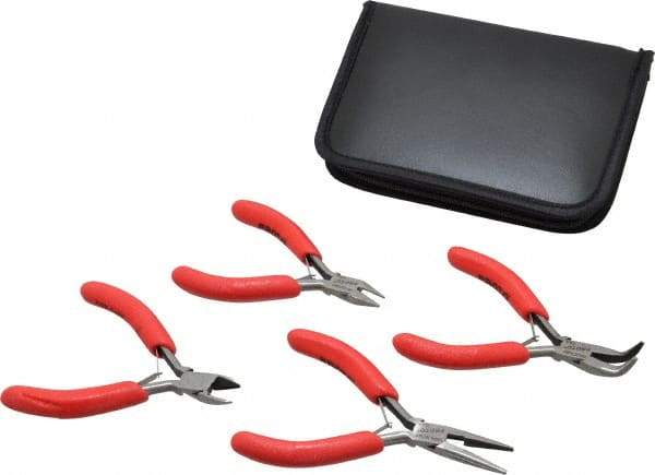Proto - 4 Piece Mini Plier Set - Comes in Kit Bag - Industrial Tool & Supply