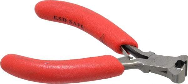Proto - 4" OAL, 18 AWG Capacity, End Cutting Pliers - 7/16" Jaw Length x 3/4" Jaw Width, End Cut Head, ESD Cushion Handle - Industrial Tool & Supply