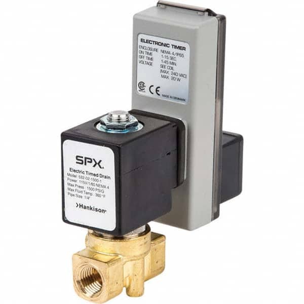 Hankison - Condensate Drains & Accessories Style: Digital Electronic Drain Valve Minimum Working Pressure: 30.000 - Industrial Tool & Supply