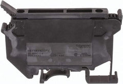 Schneider Electric - 1 Pole, 500 Volt, 6.3 Amp, -40 to 266°F, DIN Rail Mount, Polyamide Fused Terminal Block - 3 Contacts, 26 to 10 AWG Compatibility, 56-1/2mm High - Industrial Tool & Supply