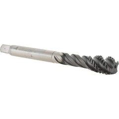 Value Collection - 1/2-13 UNC 4 Flute 2B Modified Bottoming Spiral Flute Tap - Powdered Metal, Hardlube Finish, 110.01mm OAL, Right Hand Flute, Right Hand Thread, Series AEP2256302 - Industrial Tool & Supply