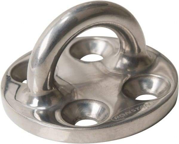 Ronstan - 8,800 Lbs. Load Limit Pad Eye - For Use with 1/4 Inch Rope - Industrial Tool & Supply