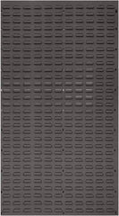 Quantum Storage - 36" Wide x 61" High, Gray Louvered Bin Panel - Use with Stack and Hang Bins - Industrial Tool & Supply