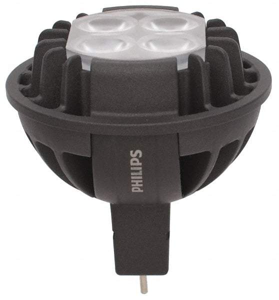Philips - 7 Watt LED Commercial/Industrial 2 Pin Lamp - 2,700°K Color Temp, 370 Lumens, 12 Volts, Dimmable, MRC16, 35,000 hr Avg Life - Industrial Tool & Supply