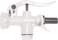 SANI-LAV - 3/4" Pipe, Insulated, Grade 5 Plastic Adjustable Spray Pattern Nozzle - White, 3/4" Hose Barb Connection, 12 Gal per min at 100 psi, 3/4 GHT, 3/4" Orifice Diam, For Use With Water - Industrial Tool & Supply