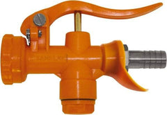 SANI-LAV - 3/4" Pipe, Insulated, Grade 5 Plastic Adjustable Spray Pattern Nozzle - Safety Orange, 3/4" Hose Barb Connection, 12 Gal per min at 100 psi, 3/4 GHT, 3/4" Orifice Diam, For Use With Water - Industrial Tool & Supply