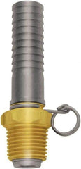 SANI-LAV - 3/4 GHT Thread Hose Barb x Male Swivel GHT Connector - 3/4" ID Hose x 0.8" OD Hose, Brass - Industrial Tool & Supply