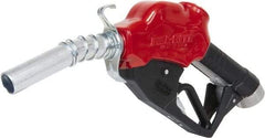 Tuthill - 30 GPM, Gasoline, Kerosene & Diesel Fuel 1" Auto Nozzle with Hook - 1" Inlet, 1" Outlet - Industrial Tool & Supply