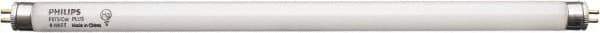Philips - 8 Watt Fluorescent Tubular Miniature Bi-Pin Lamp - 4,100°K Color Temp, 400 Lumens, 56 Volts, T5, 7,500 hr Avg Life - Industrial Tool & Supply