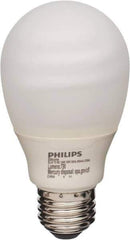 Philips - 14 Watt Fluorescent Residential/Office Medium Screw Lamp - 2,700°K Color Temp, 800 Lumens, 120 Volts, Twister, 8,000 hr Avg Life - Industrial Tool & Supply