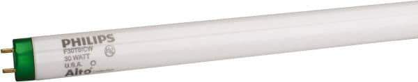Philips - 30 Watt Fluorescent Tubular Medium Bi-Pin Lamp - 4,100°K Color Temp, 2,200 Lumens, T8, 7,500 hr Avg Life - Industrial Tool & Supply