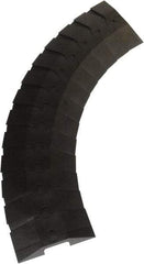 UltraTech - 1 Channel, 3 Ft Long, 3/4" Max Compatible Cable Diam, Black ABS On Floor Cable Cover - 9-3/4" Overall Width x 1-3/8" Overall Height, 3" Channel Width x 3/4" Channel Height - Industrial Tool & Supply