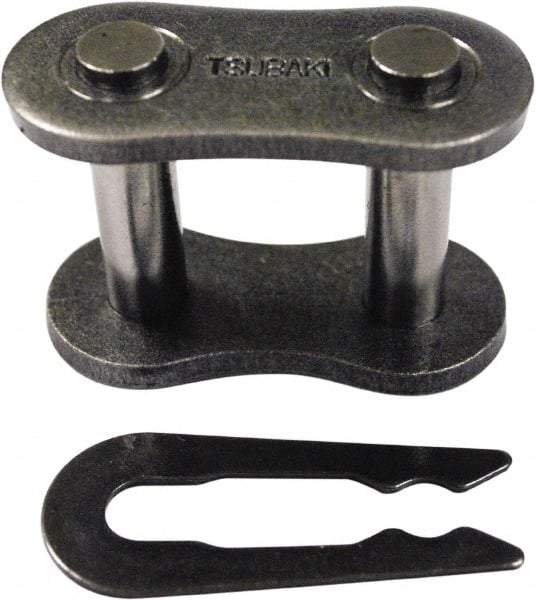U.S. Tsubaki - 3/4" Pitch, Spring Type Roller Chain Connecting Link - For Use with British Standard Single Strand Chain - Industrial Tool & Supply