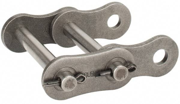 U.S. Tsubaki - 1" Pitch, ANSI 80-2, Cottered Roller Chain Connecting Link - For Use with Double Strand Chain - Industrial Tool & Supply