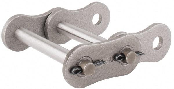 U.S. Tsubaki - 1-1/2" Pitch, ANSI 120-2, Cottered Roller Chain Connecting Link - For Use with Double Strand Chain - Industrial Tool & Supply