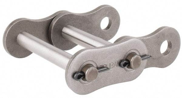 U.S. Tsubaki - 1-1/4" Pitch, ANSI 100-2, Cottered Roller Chain Connecting Link - For Use with Double Strand Chain - Industrial Tool & Supply