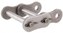 U.S. Tsubaki - 1-1/4" Pitch, ANSI 100-2, Cottered Roller Chain Connecting Link - For Use with Double Strand Chain - Industrial Tool & Supply