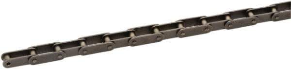 U.S. Tsubaki - 1-1/4" Pitch, ANSI C2050, Double Pitch Roller Chain - Chain No. C2050, 970 Lb. Capacity, 10 Ft. Long, 0.4" Roller Diam, 3/8" Roller Width - Industrial Tool & Supply